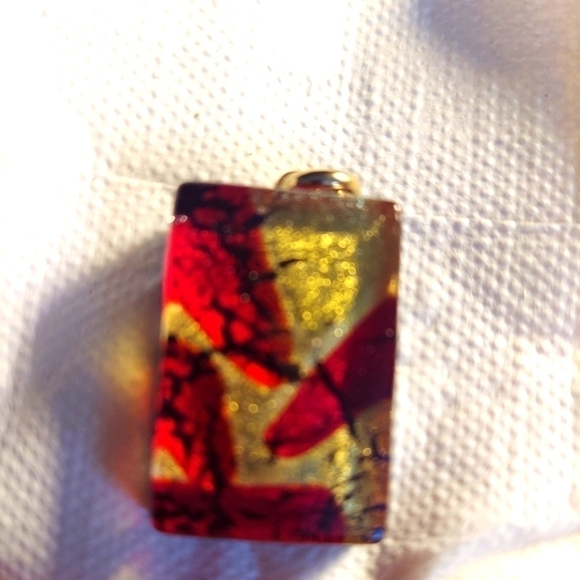 Murano Jewelry - 𝅺murano square  pendant from italy